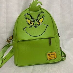 NWOT Loungefly Dr. Seuss Grinch Green Mini-Backpack! 💚